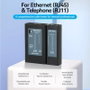 Vention Tester KEFB0 para RJ11-RJ12-RJ45 Negro